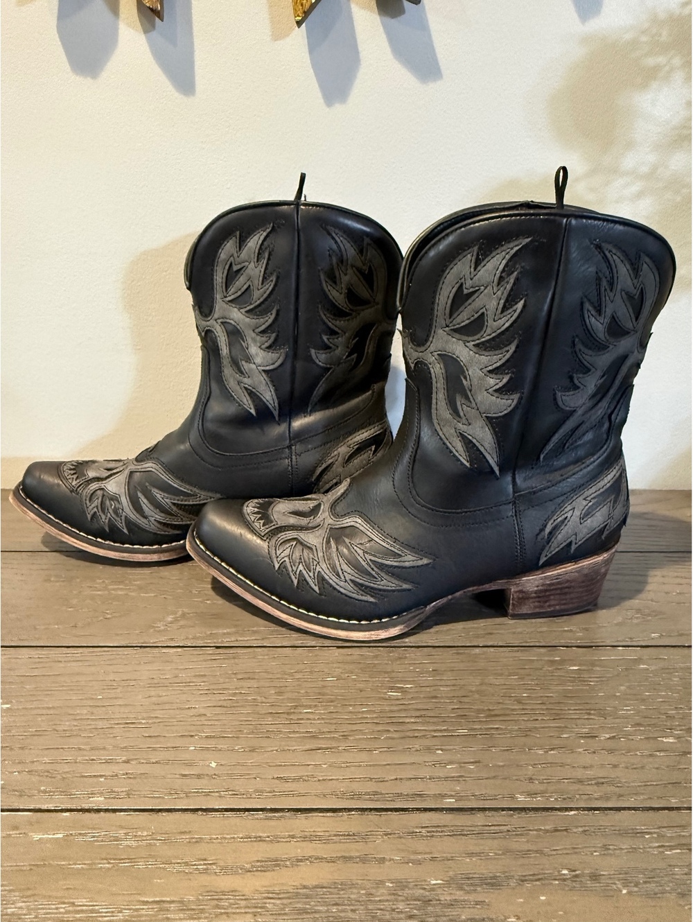 Roper Women's Black Western Boots Size 8